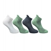 4_Pair Set Unisex Casual Cotton Printed Ankle Length Socks (Multicolor)