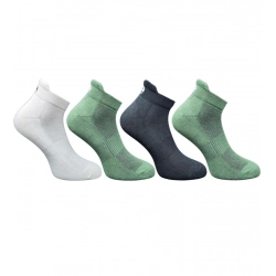 4_Pair Set Unisex Casual Cotton Printed Ankle Length Socks (Multicolor)