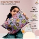 Soft Plush Printed Baby Infant Pillow for Kids Age 1 To 5 Years (Purple)