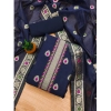 Women's Banarasi Silk Printed Unstitched Salwar Suit Material With Dupatta (Navy Blue, 3Mtrs) Women's Banarasi Silk Printed Unstitched Salwar Suit Material With Dupatta (Navy Blue, 3Mtrs)