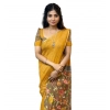 Women's Linen Printed Saree With Unstitched Blouse 5.5Mtr (Mustard) Women's Linen Printed Saree With Unstitched Blouse 5.5Mtr (Mustard)