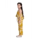 Girl's Rayon Floral Shoulder Straps Jumpsuit (Mustard) Girl's Rayon Floral Shoulder Straps Jumpsuit (Mustard)