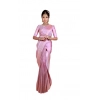 Women's Soft Lichi Silk Printed Saree With Unstitched Blouse 5.5Mtr (Pink) Women's Soft Lichi Silk Printed Saree With Unstitched Blouse 5.5Mtr (Pink)