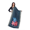 Dropship Women's chanderi silk  Printed Dupatta (Navy Blue, Length: 2 Mtr)