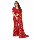 Women's Georgette Printed Saree With Unstitched Blouse 5.5Mtr (Red) Women's Georgette Printed Saree With Unstitched Blouse 5.5Mtr (Red)