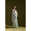 Women's Blended_Cotton Floral Saree With Unstitched Blouse 5.5Mtr (Aqua_Blue) Women's Blended_Cotton Floral Saree With Unstitched Blouse 5.5Mtr (Aqua_Blue)