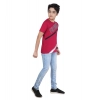 Boy's Cotton Grapic Printed Round Neck T-Shirt (Marron) Boy's Cotton Grapic Printed Round Neck T-Shirt (Marron)