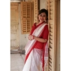 Women's Soft Lilan Printed Saree With Unstitched Blouse 5.5Mtr (White) Women's Soft Lilan Printed Saree With Unstitched Blouse 5.5Mtr (White)