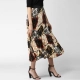 Women's Satin Pleated Elasticated Skirt (Multicolor) Women's Satin Pleated Elasticated Skirt (Multicolor)