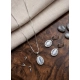 Women's Brass Silver Plated Pendant Set (Grey) Women's Brass Silver Plated Pendant Set (Grey)
