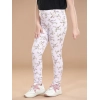 Girl's Cotton Lycra Floral Elasticated Jeggings (Multicolor) Girl's Cotton Lycra Floral Elasticated Jeggings (Multicolor)