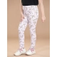 Girl's Cotton Lycra Floral Elasticated Jeggings (Multicolor) Girl's Cotton Lycra Floral Elasticated Jeggings (Multicolor)