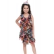 Girl's Chiffon Ruffled Sleeveless Dress (Black) Girl's Chiffon Ruffled Sleeveless Dress (Black)