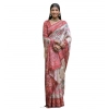 Women's Faux_Tussar Floral Jal With Patola Print Saree With Unstitched Blouse 5.5Mtr (Maroon) Women's Faux_Tussar Floral Jal With Patola Print Saree With Unstitched Blouse 5.5Mtr (Maroon)