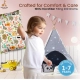 Soft Plush Printed Baby Infant Pillow for Kids Age 1 To 5 Years (Multicolor)