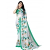 Women's Georgette Floral Printed Saree With Unstitched Blouse 5.5Mtr (Green) Women's Georgette Floral Printed Saree With Unstitched Blouse 5.5Mtr (Green)
