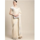 Women's Linen Cotton Printed Saree With Unstitched Blouse 5.5Mtr (Cream) Women's Linen Cotton Printed Saree With Unstitched Blouse 5.5Mtr (Cream)