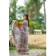 Women's Faux_Tussar Geometric_Print Saree With Unstitched Blouse 5.5Mtr (Mustard)