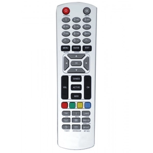 Ecomoye Set Top Box Remote No. 10 (No Recording), Compatible/Replacement for DishTV Zenega - 4 DTH Remote Control, White (Exactly Same Remote will Only Work)