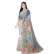 Women's Georgette Floral Printed Saree With Unstitched Blouse 5.5Mtr (Grey) Women's Georgette Floral Printed Saree With Unstitched Blouse 5.5Mtr (Grey)