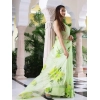 Women's Linen Printed Saree With Unstitched Blouse 5.5Mtr (Green) Women's Linen Printed Saree With Unstitched Blouse 5.5Mtr (Green)