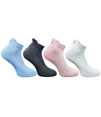 4_Pair Set Unisex Casual Cotton Printed Ankle Length Socks (Multicolor)