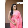 Women's Soft Lichi Silk Printed Saree With Unstitched Blouse 5.5Mtr (Pink) Women's Soft Lichi Silk Printed Saree With Unstitched Blouse 5.5Mtr (Pink)