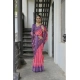 Women's Faux_Tussar Ikat Saree With Unstitched Blouse 5.5Mtr (Peach) Women's Faux_Tussar Ikat Saree With Unstitched Blouse 5.5Mtr (Peach)