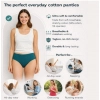 Pack of_3 Women's Cotton Solid Hipster Panty (Multicolor)