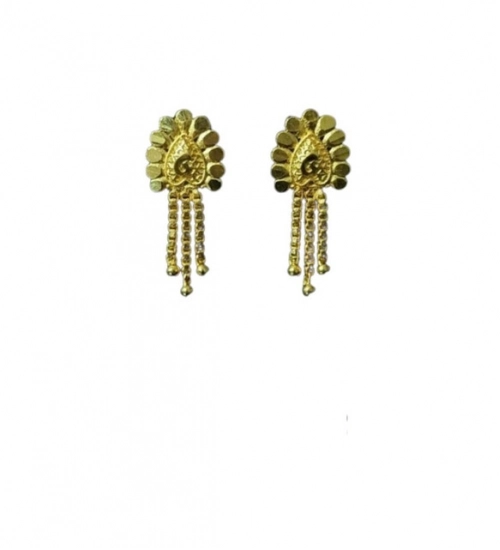 Women's Pack of_2 Brass Gold-Plated Earrings (Gold)