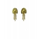 Women's Pack of_2 Brass Gold-Plated Earrings (Gold)
