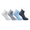 4_Pair Set Unisex Casual Cotton Printed Ankle Length Socks (Multicolor)