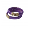 Women's Plastic Silk Thread Bangles (Light Violet, Size: 2.4)