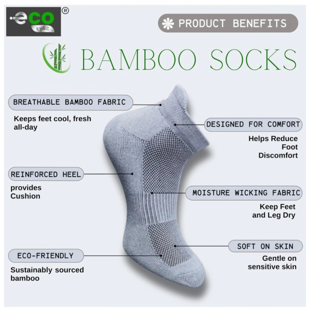 4_Pair Set Unisex Casual Cotton Printed Ankle Length Socks (Multicolor)