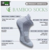 4_Pair Set Unisex Casual Cotton Printed Ankle Length Socks (Multicolor)