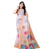 Women's Georgette Floral Printed Saree With Unstitched Blouse 5.5Mtr (Orange) Women's Georgette Floral Printed Saree With Unstitched Blouse 5.5Mtr (Orange)
