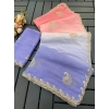 Women's Digital Printed Geogette Saree With Unstitched Blouse (Purple, 5-6 Mtrs) Women's Digital Printed Geogette Saree With Unstitched Blouse (Purple, 5-6 Mtrs)