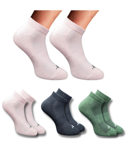 3_Pair Set Unisex Casual Cotton Printed Low Cut Socks (Multicolor)