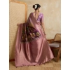Women's Silk Printed Saree With Unstitched Blouse 5.5Mtr (Wine) Women's Silk Printed Saree With Unstitched Blouse 5.5Mtr (Wine)