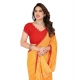 Women's Georgette Printed Saree With Unstitched Blouse 5.5Mtr (Yellow) Women's Georgette Printed Saree With Unstitched Blouse 5.5Mtr (Yellow)