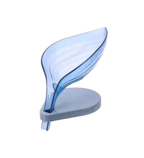 Pack Of 2_Leaf-Shaped Soap Holder – Stylish Bathroom Soap Dish (Color: Assorted )