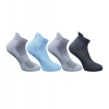 4_Pair Set Unisex Casual Cotton Printed Ankle Length Socks (Multicolor)