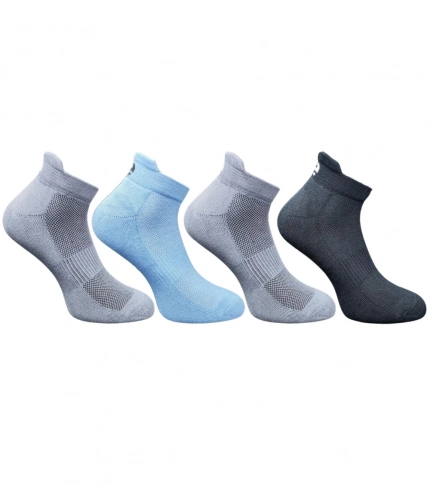 4_Pair Set Unisex Casual Cotton Printed Ankle Length Socks (Multicolor)
