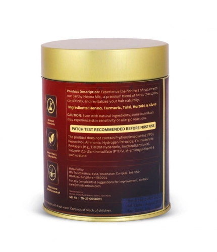 Women's Vixa Naturals Dark Brown Mix Hair Color | Henna Powder for Hair | Natural Black Herbal Hair Dye | Organic Mehndi with Indigo, Tulsi, Baheda &amp; Thankuni | 25g x 8