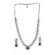 Women's Brass Silver Plated Necklace set (Blue) Women's Brass Silver Plated Necklace set (Blue)