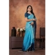 Women's Chiffon Embroidred Saree With Unstitched Blouse 5.5Mtr (Light Blue) Women's Chiffon Embroidred Saree With Unstitched Blouse 5.5Mtr (Light Blue)