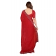 Women's Georgette Printed Saree With Unstitched Blouse 5.5Mtr (Red)