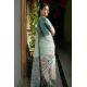 Women's Polyester Printed Saree With Unstitched Blouse 5.5 Mtr (Rama)