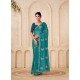 Women's Digital Printed  Georgette Saree With Unstitched Blouse (Sky, 5-6 Mtrs)