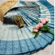 Women's Soft Silk Printed Saree With Unstitched Blouse 5.5Mtr (Silver Blue)